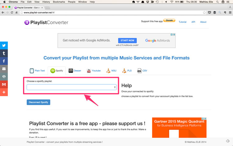 Playlist converter spotify to youtube